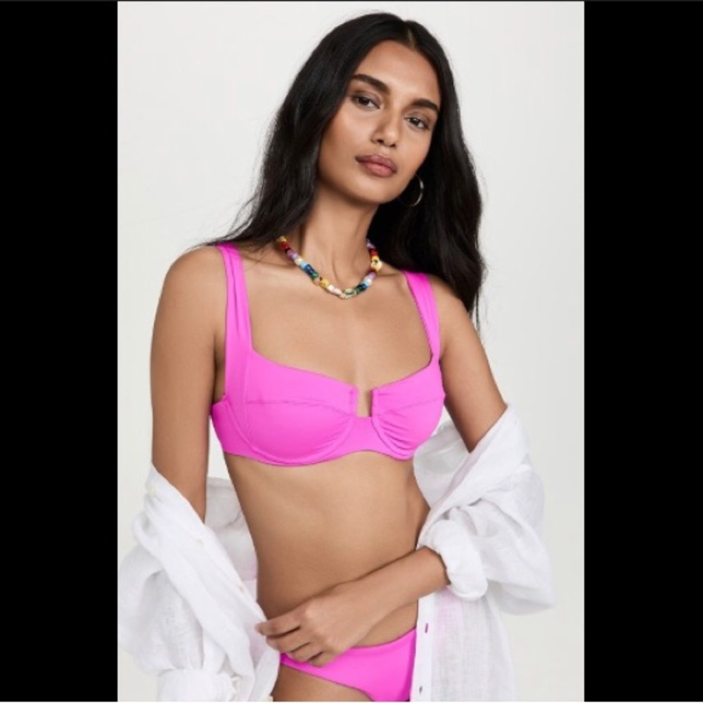 LSpace Camellia Bikini Set in Bright Fuchsia